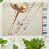 Linge De Cuisine Pièce de musique de trombone (Plié)