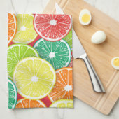 Linge De Cuisine Pièces de fruits d'agrumes pop art 2 (Quart Plié)