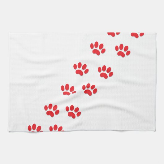 Linge De Cuisine Pieds de pattes de chat (Horizontal)