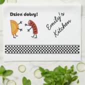 Linge De Cuisine Pierogi et Kielbasa - Dzien Dobry ! (Plié)