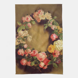 Linge De Cuisine Pierre-Auguste Renoir - Couronne de Roses   