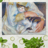 Linge De Cuisine Pierre-Auguste Renoir - Enfant avec chat (Plié)