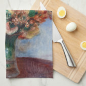 Linge De Cuisine Pierre-Auguste Renoir - Fleurs dans un Vase (Quart Plié)