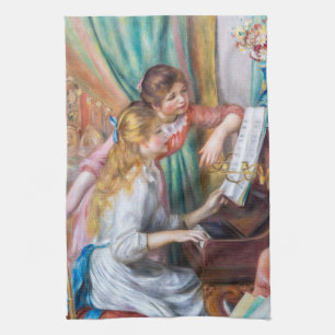 Linge De Cuisine Pierre Auguste Renoir - Jeunes filles au piano