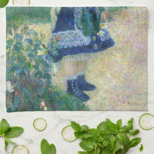 Linge De Cuisine Pierre-Auguste Renoir - Une fille avec une canne d (Plié)