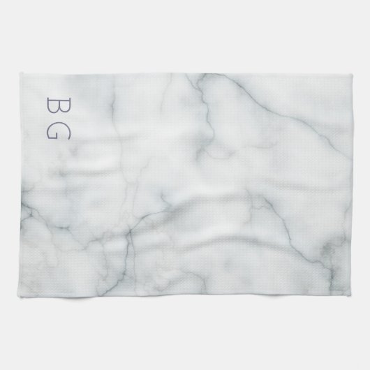 Linge De Cuisine pierre de marbre blanc (Horizontal)