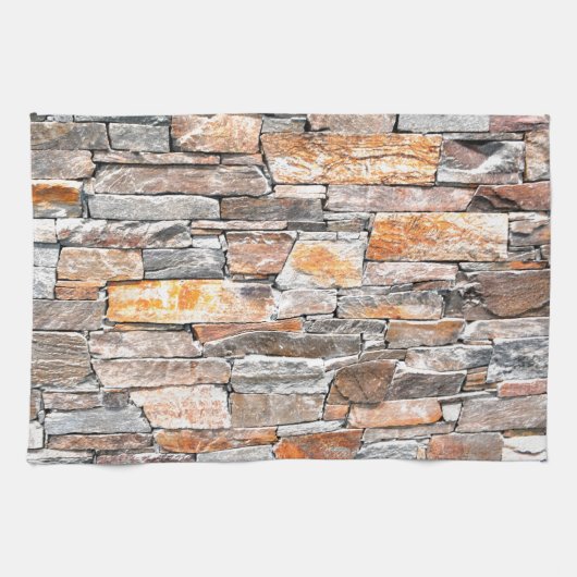 Linge De Cuisine Pierre | motif en pierre naturelle | briques (Horizontal)