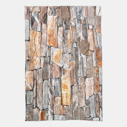 Linge De Cuisine Pierre | motif en pierre naturelle | briques (Vertical)