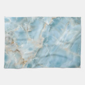 Linge De Cuisine Pierre précieuse esthétique bleu clair moderne lux (Horizontal)