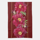 Linge De Cuisine Pierre rouge avec feuillage sur Arrière - plan rou (Vertical)