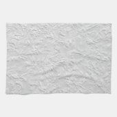 Linge De Cuisine Pierre texturée blanche, Art Abstrait monochrome (Horizontal)