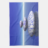 Linge De Cuisine Pierre Zen Bleu violet Océan Amour Paix Inspiratio (Vertical)