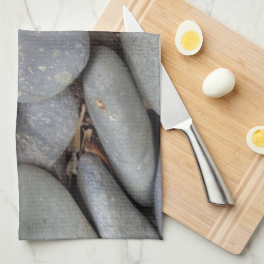 Linge De Cuisine Pierres de galets (Quart Plié)