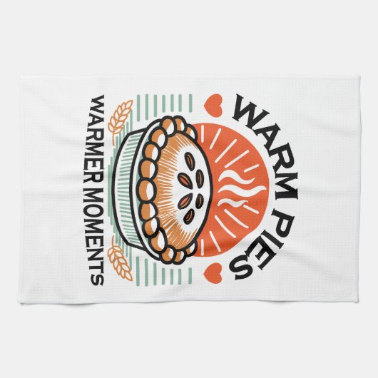 Linge De Cuisine Pies chaudes Moments plus chauds - Conception d'au (Horizontal)