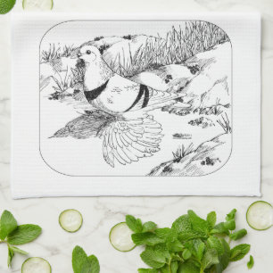 Linge De Cuisine Pigeon du croissant saxon 1973