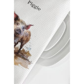 Linge De Cuisine Piglet en jeu, personnalisation
