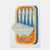 Linge De Cuisine Pilchards Design Kitchen Towel (Vertical)