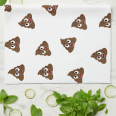 Linge De Cuisine Pile de Poo emoji souriants poops (Plié)