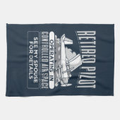 Linge De Cuisine Pilote à la retraite exploitant dans un espace aér (Horizontal)