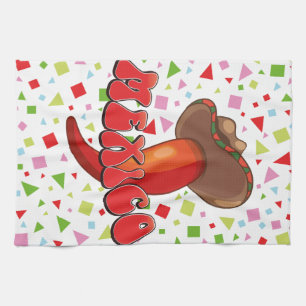 Linge De Cuisine Piment Mexique Chilli fête mignonne