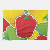Linge De Cuisine Piments feux de circulation funky (Horizontal)