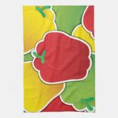 Linge De Cuisine Piments feux de circulation funky (Vertical)