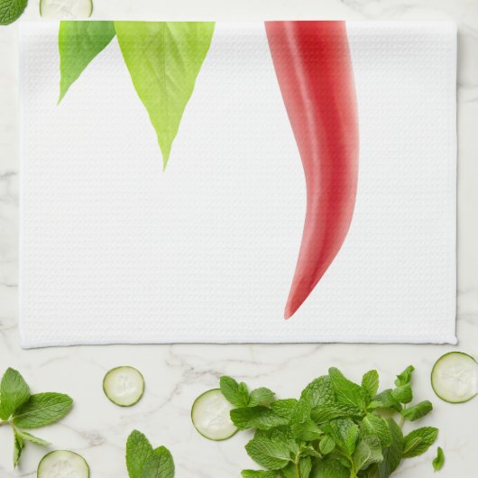 Linge De Cuisine Piments frais (Plié)