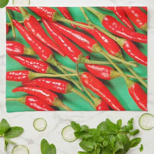 Linge De Cuisine Piments piment rouge (Plié)