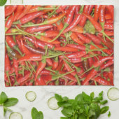 Linge De Cuisine piments rouges (Plié)