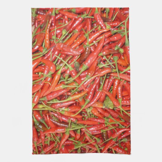 Linge De Cuisine piments rouges (Vertical)