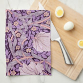 Linge De Cuisine Pimpernel Purple, William Morris (Quart Plié)