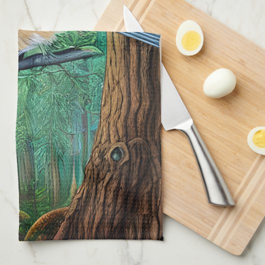 Linge De Cuisine Pin À feuillage persistant rustique (Quart Plié)