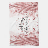 Linge De Cuisine Pin de Noël Rouge Décoration Neige Belle (Vertical)