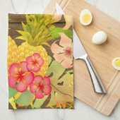 Linge De Cuisine Pinceau d'ananas Floral (Quart Plié)