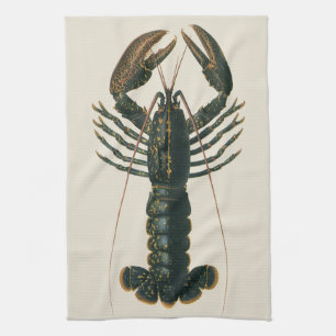Linge De Cuisine Pinces de homard Marin Vintage Vie Océan Crustacé
