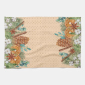 Linge De Cuisine Pine goutte d'eau Noël hiver (Horizontal)