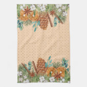 Linge De Cuisine Pine goutte d'eau Noël hiver (Vertical)