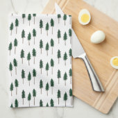 Linge De Cuisine Pine Trees Forêt Motif Simple (Quart Plié)