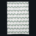 Linge De Cuisine Pine Trees Forêt Motif Simple<br><div class="desc">Décorez votre cuisine avec cette serviette d'art cool. Faites un grand cadeau de ménage,  d'anniversaire ou de mariage! Vous pouvez le customiser et ajouter du texte. Consultez ma boutique pour plus de couleurs et de motifs !</div>