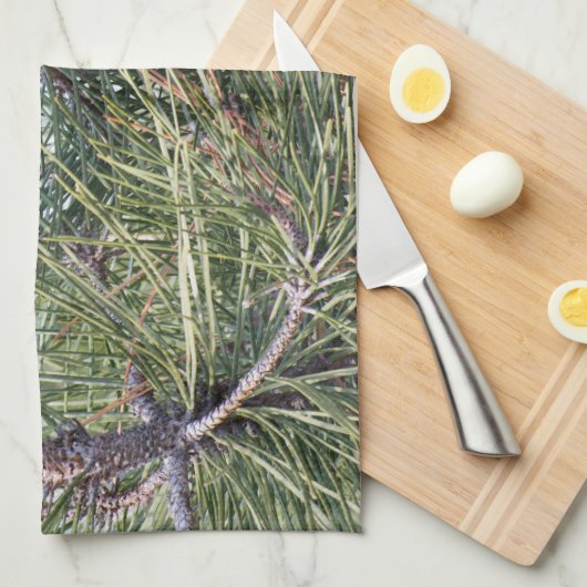 Linge De Cuisine Pinecone sur le pin (Quart Plié)