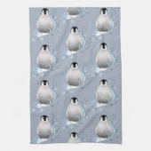 Linge De Cuisine Pingouin Art Nouveau Snowflakes (Vertical)