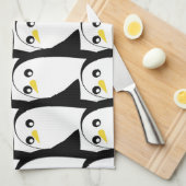 Linge De Cuisine Pingouin comique : noir blanc Vintage (Quart Plié)