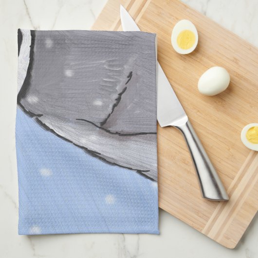 Linge De Cuisine Pingouin de bébé (Quart Plié)