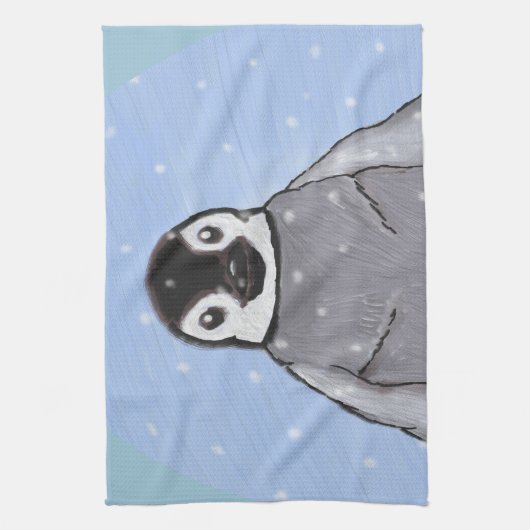 Linge De Cuisine Pingouin de bébé (Vertical)