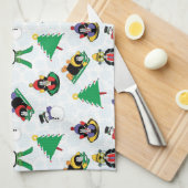 Linge De Cuisine Pingouin de Noël (Quart Plié)