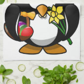 Linge De Cuisine Pingouin de Pâques (Plié)