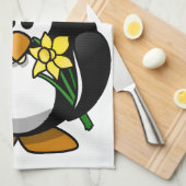 Linge De Cuisine Pingouin de Pâques (Quart Plié)