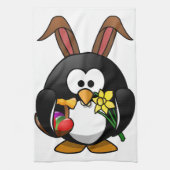 Linge De Cuisine Pingouin de Pâques (Vertical)