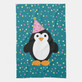 Linge De Cuisine Pingouin du Parti mou avec motif confetti (Vertical)