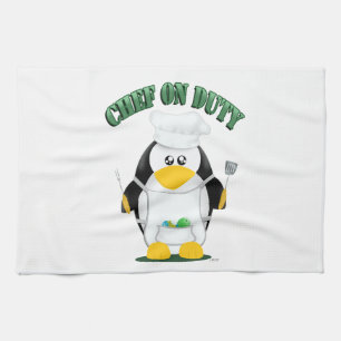Linge De Cuisine Pingouin en service de chef